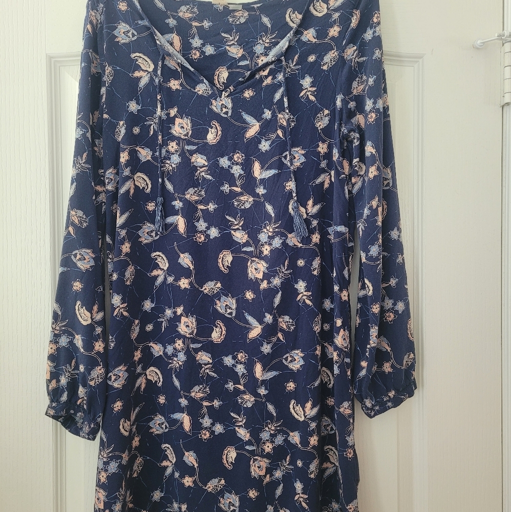 Roxy navy and floral shift dress